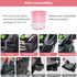 Kids Car Seat Cup Holder Snack Tray - Toddler Travel Essentials for Mess-Free Snacking on Road Trips, Travel Accessory