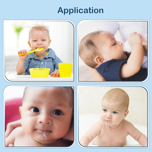LOORGVEL 5pcs Cotton Burp Cloths for Infant, Absorbent Unisex Cotton Burping Towels, Soft Feeding Cloths Suitable