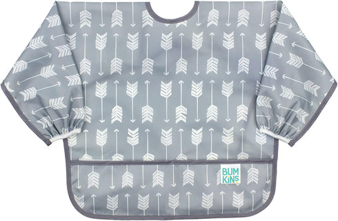 Bumkins Sleeved Bib for Girl or Boy, Baby and Toddler for 6-24