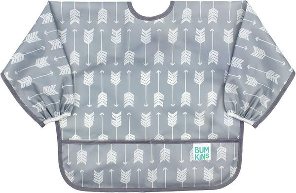 Bumkins Sleeved Bib for Girl or Boy, Baby and Toddler for 6-24