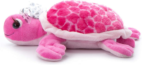 The Petting Zoo, Lash'z Pink Sea Turtle Stuffed Animal, Gifts for Girls, Plush Toy 12 Inches