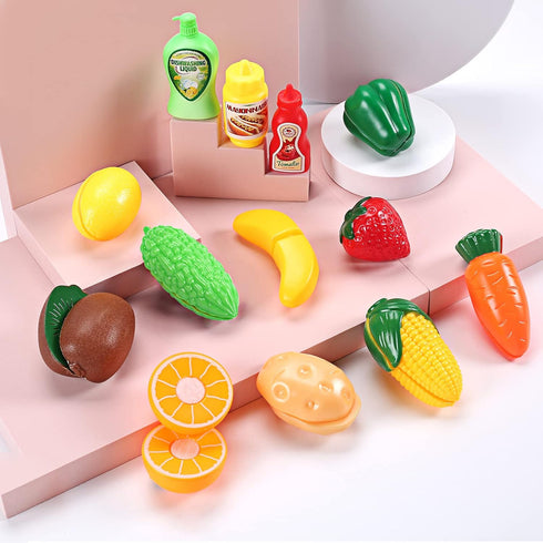 CUTE STONE Color Changing Play Kitchen Sink Toys, Electric Dishwasher with Running Water, Pretend Play