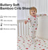 52" 28" BubblePanda Rayon Made from Bamboo Crib Sheets for Baby Boys Girls Neutral Soft Stretchy Fitted Crib Mattress