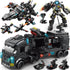 Building Block Robot 27 in 1 SWAT Police Command Truck Kit, 585 PCS Educational Toys for Kids Age 6-12