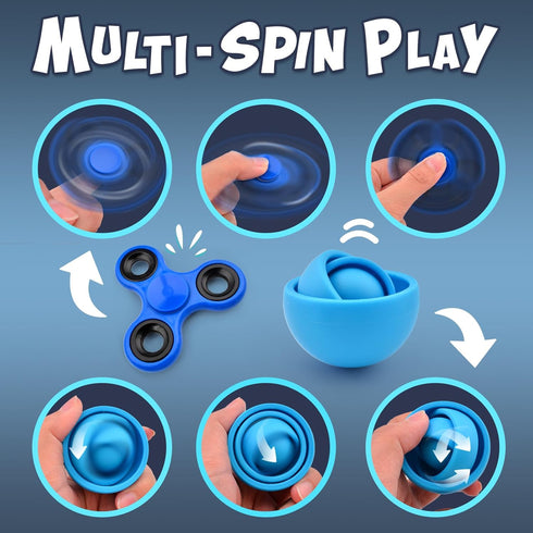 Pack 5Pcs,Fidget Yrissmiss Fidget Toys Adults Spinner with Magnetic Rings Gyro,Fidget Controller Autism Sensory