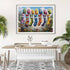 GEMOUJ 1000 1000 27.5 19.7inch Birds Family Puzzles for Adults Pieces,Colorful Cartoon Socks Piece Puzzle
