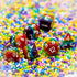 Cusdie 7-Die Rainbow DND Polyhedral Dice Sets for Dungeons and Dragons Role Playing Game (Rainbow-Opaque)