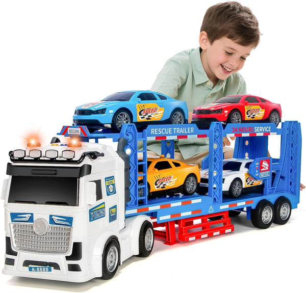 BainGesk Semi Truck Toys Car for 3, 4, 5, 6, 8 Years