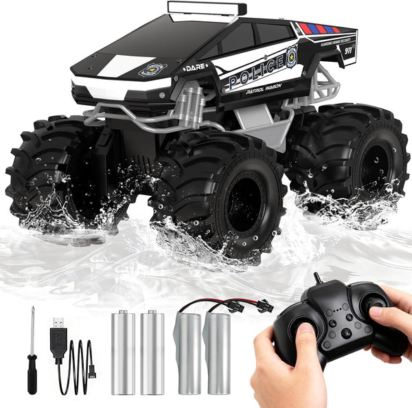 Police Remote Control Car, 1:18 Cyber Truck Remote Control Car, 2.4 GHz