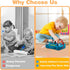 Toddler Toys LED Busy Board - Montessori Toy for 1-3 Year Old, Kids Sensory Board for Learning Activities