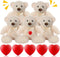 Libima 5 Pack 14" Bears Stuffed Animals with Voice Recorder Set, 30 Seconds Sound Recorder Module Plush Bear Toys