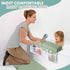 Elbow Set 1.5'' beiens Bath Kneeler and Rest Pad - Comfortable Thick Baby Bath Kneeler Pads, Quick Dry Soft Kneeling