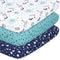 The Peanutshell Pack n Play Sheets, Fitted Mini Crib Sheets, Celestial Space 3 Pack for Boy or Girl
