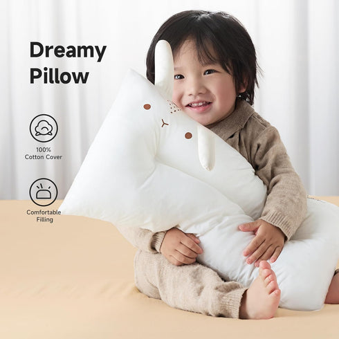 Choc chick Toddler Pillow, 20X12 inches Machine Washable 100% Cotton Pillowcase, Soft Hypoallergenic Kids Pillows