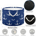 visesunny Classic Anchor Dark Blue Collapsible Large Capacity Basket Storage Bin with Durable Cotton Handles, Home Organizer Solution for Office, Bedroom, Closet, Toys, Laundry by visesunny