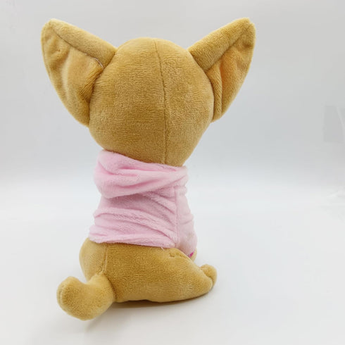8” Stuffed Chihuahua Plush Dog, Realistic Simulation Plush Toys, Cute Pet Present Gift for Girls/Boys Christmas New Year