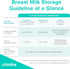 7 oz. (100 Pack) Breast Milk Storage Bags by Cimilre, Leak-Proof Breastmilk Storage Bags, Freeze Flat or Standing, Bags