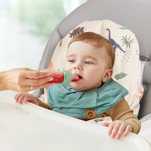 High Chair Cushion with Cover Pad for IKEA Antilop - Inflatable & Reversible Cushion, Sea Blue