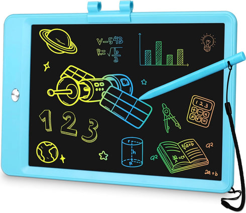 10 Inch Drawing Tablet, LCD Writing Tablet for Kids, Colorful Doodle Board Educational Toy for Ages 3-8