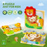 TOY Life 6 Piece Wooden Puzzles for Toddlers 1-3, Montessori Learning Toy