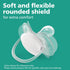 0-6 4 Pack, SCF222/43 Philips AVENT Ultra Soft Pacifier Months, Dreams and Happy Designs, White/Green