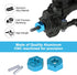 Hobbypark Aluminum Wheel Hex Hubs - 12mm Drive Adapter with Pins - Pack of 4