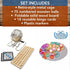 WE Games Retro Bingo Game Set with Metal Rotary Cage, Deluxe Wooden Master Board, Family Games