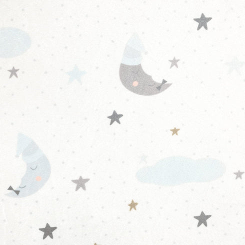 Lush Decor 32" 16" 5", Goodnight Little Moon Soft & Plush Changing Pad Cover, x x Blue