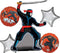 Anagram Stealth Ninja Birthday Party Supplies, 5pc Balloon Bouquet Decorations, BQ_4217