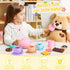 Set Set 2-5 iAOVUEBY Silicone Tea for Toddlers, Tea Party for Little Girls, Kids Pretend Role Play Kitchen Toys