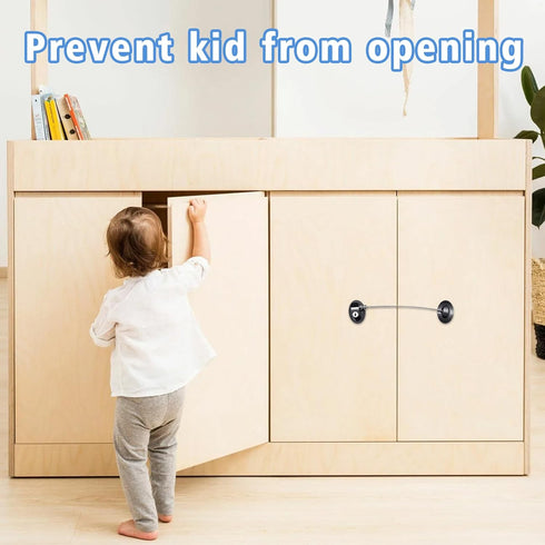 6 Pack Refrigerator Locks with 12 Keys, Child Safety Fridge Lock for Mini Fridge, File Drawer, Toilet Seat