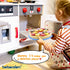 Wooden Pizza Toys for Kids - 24Pcs Cutting Toy Pizza Play Food Set for 3-5 Year Old Toddlers