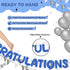 Fulmoon Pre Strung Congratulations Quitter Glitter Banner Funny Retirement Party Decorations Supplies Garland for Men