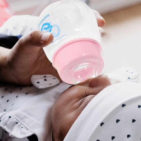Set 9 Pack 4Oz Kisangel Mini Infant Feeding Bottles Plastic Baby Bottles with Soft Nipples Leak-Proof Design