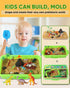 sikmcle 3-6+ Dinosaur Sensory Bin Toy for Kids Dinosaur Toys and Play Sand Kit for Boy Sensory Bin Filler and Toddler