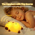 3-Level Dimming, Mewaii Snoring Sound Capybara Night Light for Kids -Silicone Breathing Capybara Gifts Lamp with Cute