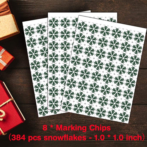 V-Opitos Large Size Christmas Bingo Game Cards - 6 x 8.5 Inch for 24 Players - Xmas Party Games