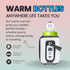 Generic 5 Settings, Portable Baby Bottle Warmer with Temperature Waterproof and Washable Design, Fits All Bottles, LED