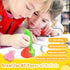R&DLanci 8 Count, Toddler Crayons Non Toxic Washable Crayons for Toddlers, Unbreakable Easy-Grip Vegetable & Fruit