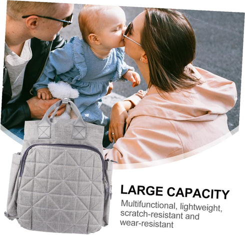 LIFKOME Backpack Outdoor Diaper Bag for Moms Portable Nappy Bag Stylish Design Great Organizer for Essentials