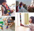 Gibot 12 Colors Palm Grip Crayons for Toddlers, Safe Stackable Toys for Kids, Boys and Girls
