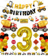 FIGEPO Construction 3rd Birthday Party Supplies for Boys with Dump Truck Theme, Includes