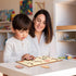 Kathfly 2 Pieces Leaf Wooden Jigsaw Puzzles Montessori Toy for Early Educational Learning Gift