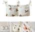RDTGHY Baby Crib Organizer Hanging Storage Bag Multi-Pocket for Diapers Bottles Toys Bedside Nursery Organization