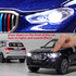 BMW X5 1/32 Metal Model Car Toy with Light and Sound - Pull Back Collectible for Children Age 3+ - Festival Gift (White)