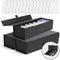3Pack Trading Card Storage Box with 15PCS Dividers, Magnetic Toploaders, Holds 1000+ Cards or 200 Toploaders