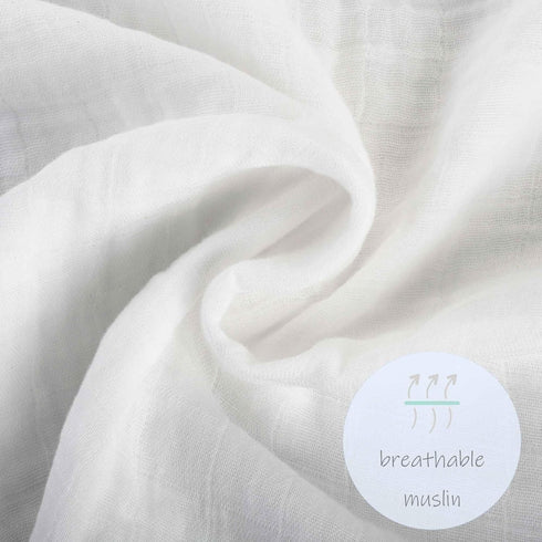 100% 47 47 Inches LollyBanks Muslin Swaddle Blanket, Muslin Cotton Soft Baby Blankets for Boys, X Breathable