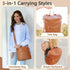 Backpack Backpack 14 miss fong Small Diaper Bag Mini Diaper Bag, Leather Diaper Bag Mini with Pockets Insulated Pockets