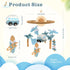 Surf Mobile for Crib Handmade Felt Nursery Decor Crib Mobile surf for Bassinet Baby Shower Newborn Baby Gift Beach