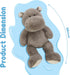 36", BENINY Giant Humongous Hippo Stuffed Animals Oversized Toy Plush Pillow Gift for Kid, Gray